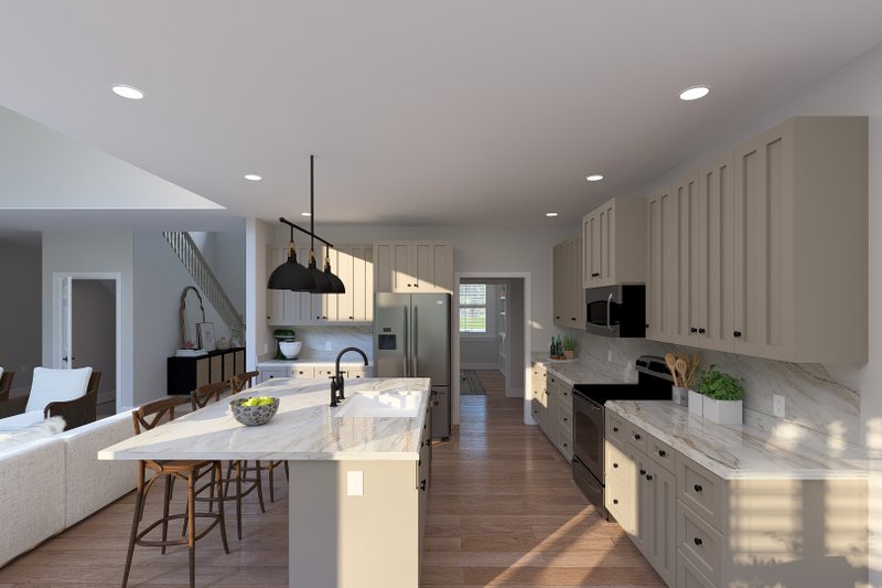 House Blueprint - Interior - Kitchen 1 for Farmhouse House Plan #1060-487 - 4 bed, 3.5 bath