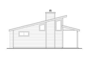 Exterior - Other Elevation for Cottage House Plan #124-1273 - 2 bed, 1 bath