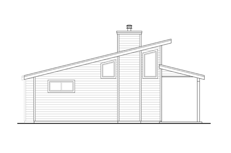Dream House Plan - Exterior - Other Elevation for Cottage House Plan #124-1273 - 2 bed, 1 bath