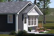 Cottage Style House Plan - 2 Beds 2 Baths 660 Sq/Ft Plan #513-2339 Exterior 