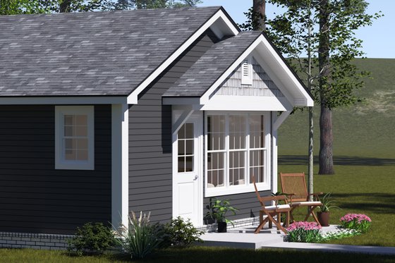 Exterior - Other Elevation 2 for Cottage House Plan #513-2339 - 2 bed, 2 bath