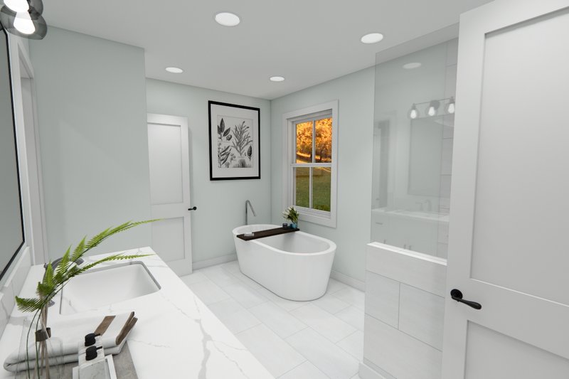 House Blueprint - Interior - Master Bathroom 1 for Craftsman House Plan #51-1359 - 4 bed, 2.5 bath