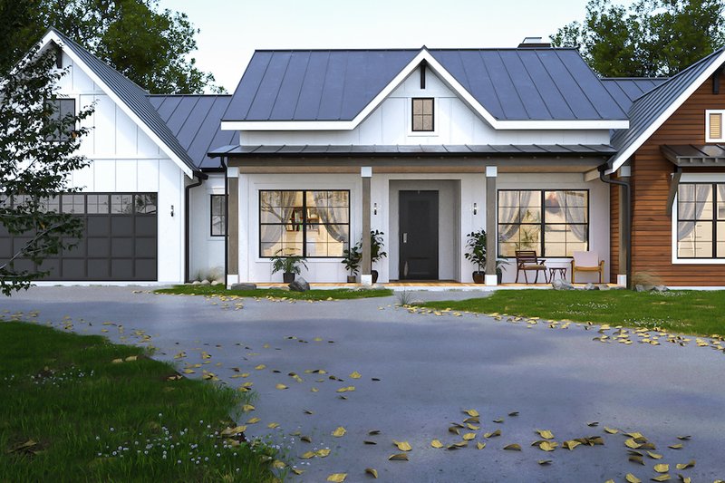 Dream House Plan - Farmhouse Exterior - Front Elevation Plan #1110-10