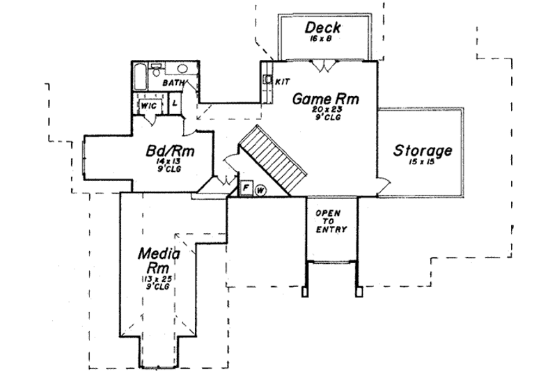 House Plan Design - Floor Plan - Upper Floor for European House Plan #52-176 - 5 bed, 5.5 bath