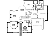 European Style House Plan - 3 Beds 2.5 Baths 2644 Sq/Ft Plan #301-117 