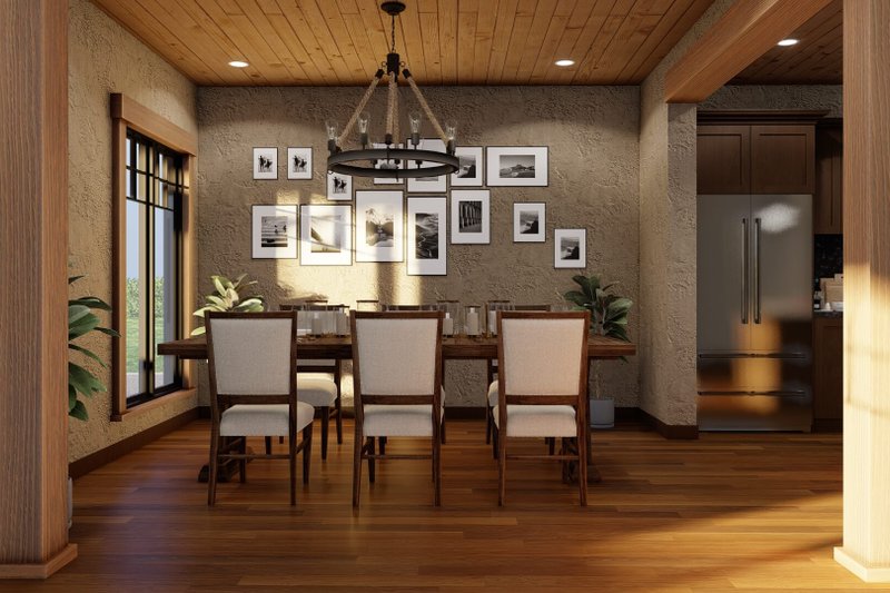 House Blueprint - Interior - Dining Room 1 for European House Plan #17-2260 - 3 bed, 2.5 bath