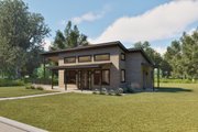 Modern Style House Plan - 2 Beds 1 Baths 882 Sq/Ft Plan #1105-14 Exterior 