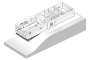 Modern Style House Plan - 2 Beds 2 Baths 1575 Sq/Ft Plan #497-24 