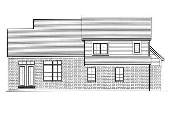 Exterior - Other Elevation for Traditional House Plan #46-913 - 3 bed, 2.5 bath