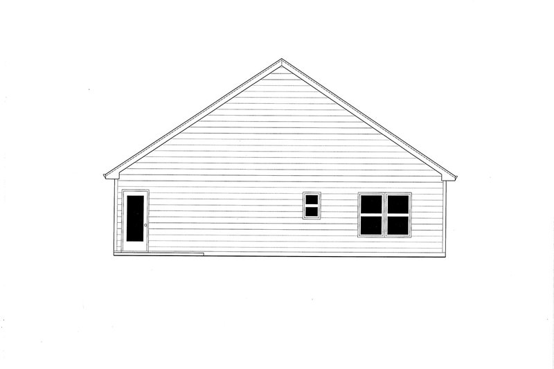 Architectural House Design - Exterior - Rear Elevation 1 for Craftsman House Plan #437-99 - 3 bed, 2 bath