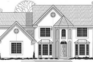 Traditional Exterior - Front Elevation Plan #67-558