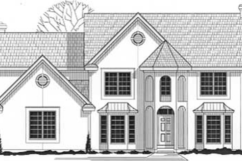 Traditional Style House Plan - 4 Beds 3.5 Baths 2924 Sq/Ft Plan #67-558