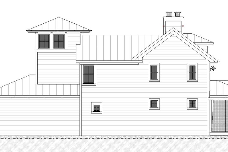Dream House Plan - Exterior - Other Elevation 1 for Farmhouse House Plan #901-140 - 3 bed, 2.5 bath