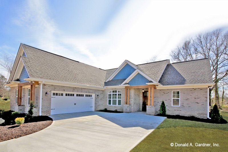 House Blueprint - Country Exterior - Front Elevation Plan #929-710