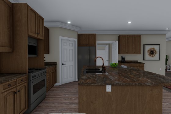 Interior - Kitchen 1 for Traditional House Plan #1060-60 - 3 bed, 2 bath