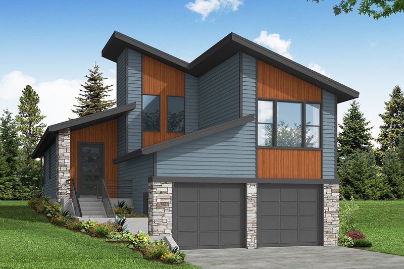 House Design - Modern Exterior - Front Elevation Plan #124-1286