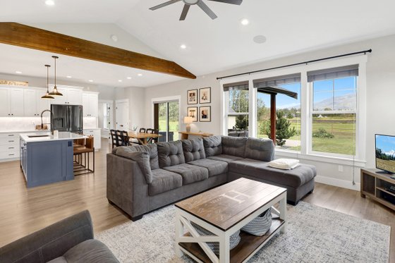 Interior - Family Room for Farmhouse House Plan #1070-16 - 3 bed, 2.5 bath