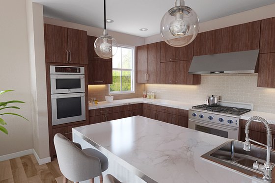 Interior - Kitchen 2 for Farmhouse House Plan #48-1041 - 4 bed, 2.5 bath