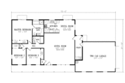 Farmhouse Style House Plan - 3 Beds 2 Baths 1607 Sq/Ft Plan #1-319 