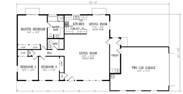 Farmhouse Floor Plan - Main Floor Plan #1-319