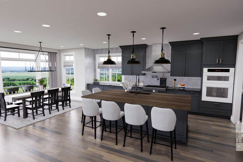 Home Plan - Interior - Kitchen 1 for Farmhouse House Plan #51-1239 - 4 bed, 3.5 bath