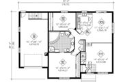 Ranch Style House Plan - 2 Beds 1 Baths 1347 Sq/Ft Plan #25-1187 