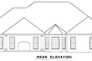 European Style House Plan - 4 Beds 2.5 Baths 2280 Sq/Ft Plan #17-2280 