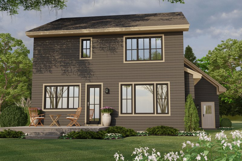 Home Plan - Exterior - Rear Elevation 2 for Traditional House Plan #51-1192 - 4 bed, 2.5 bath