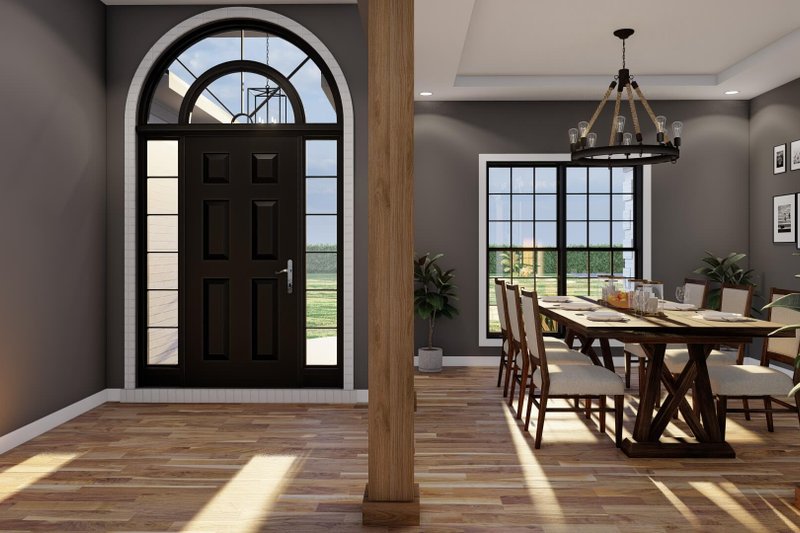 House Blueprint - Interior - Entry for Traditional House Plan #17-1040 - 4 bed, 3 bath