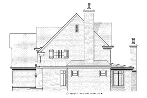 Exterior - Other Elevation 1 for European House Plan #901-84 - 4 bed, 3.5 bath