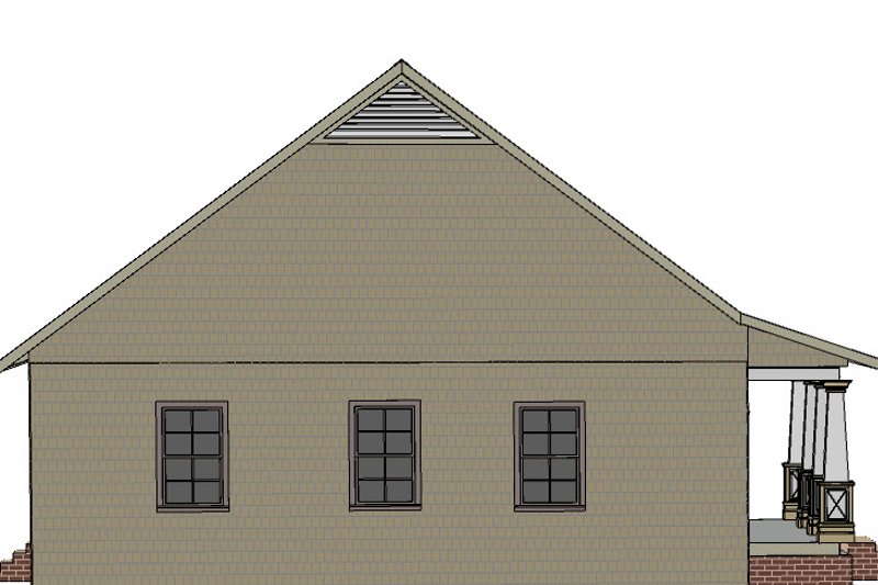 Architectural House Design - Exterior - Other Elevation for Country House Plan #44-188 - 2 bed, 2 bath
