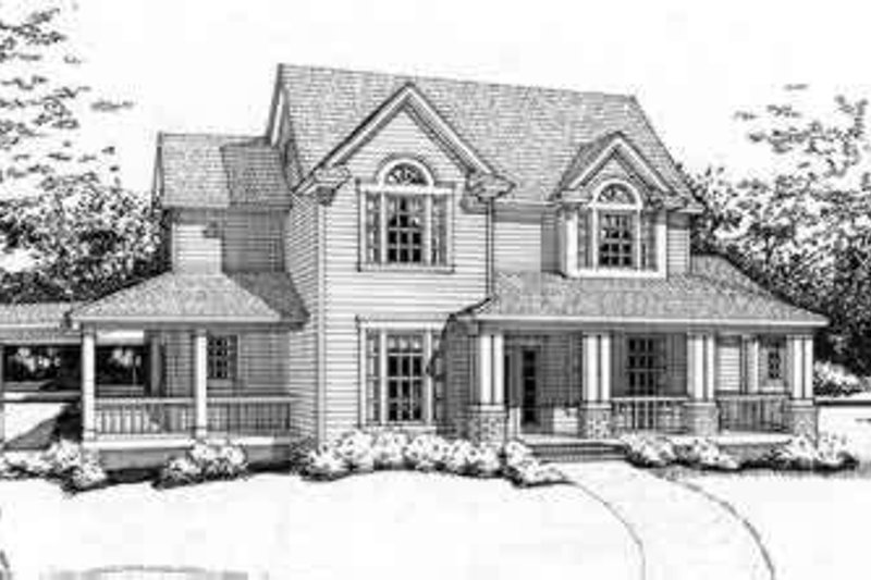 Architectural House Design - Country Exterior - Front Elevation Plan #120-115