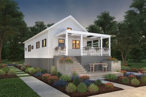 Architectural House Design - Cottage Exterior - Front Elevation Plan #497-23
