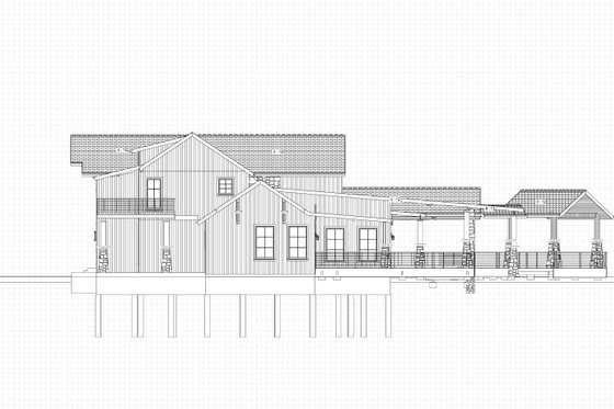 Exterior - Front Elevation 7 for Cabin House Plan #1109-5 - 5 bed, 5.5 bath