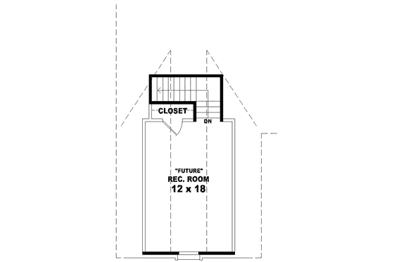 Floor Plan - Other Floor for European House Plan #81-722 - 3 bed, 2 bath