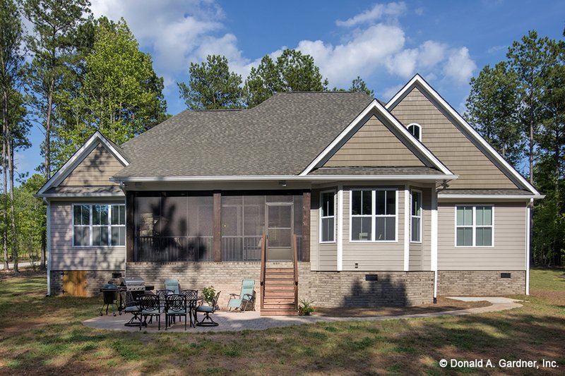 Dream House Plan - Exterior - Rear Elevation for Craftsman House Plan #929-949 - 4 bed, 3 bath