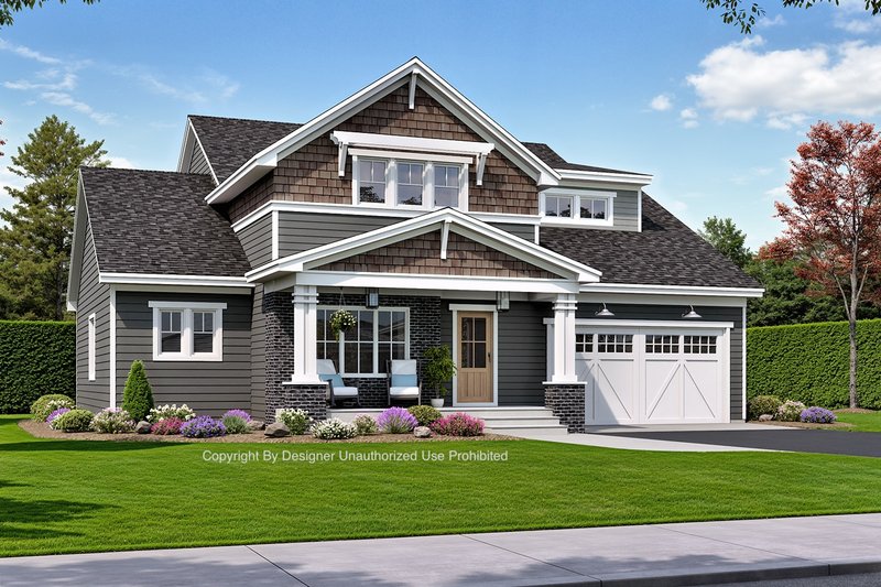 Architectural House Design - Exterior - Front Elevation 4 for Bungalow House Plan #51-1364 - 4 bed, 3.5 bath