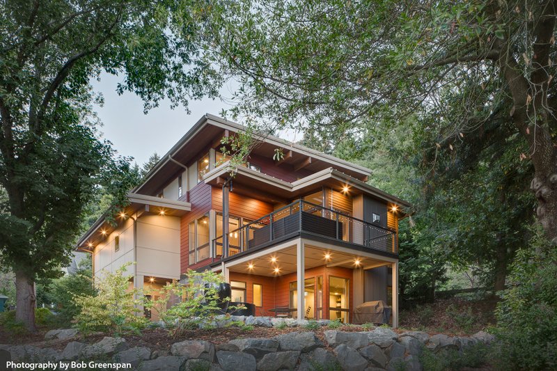 Dream House Plan - Exterior - Rear Elevation 1 for Contemporary House Plan #48-656 - 4 bed, 3.5 bath