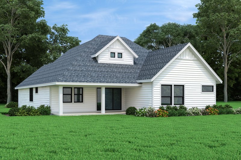 House Blueprint - Exterior - Front Elevation 3 for Farmhouse House Plan #472-442 - 3 bed, 2.5 bath