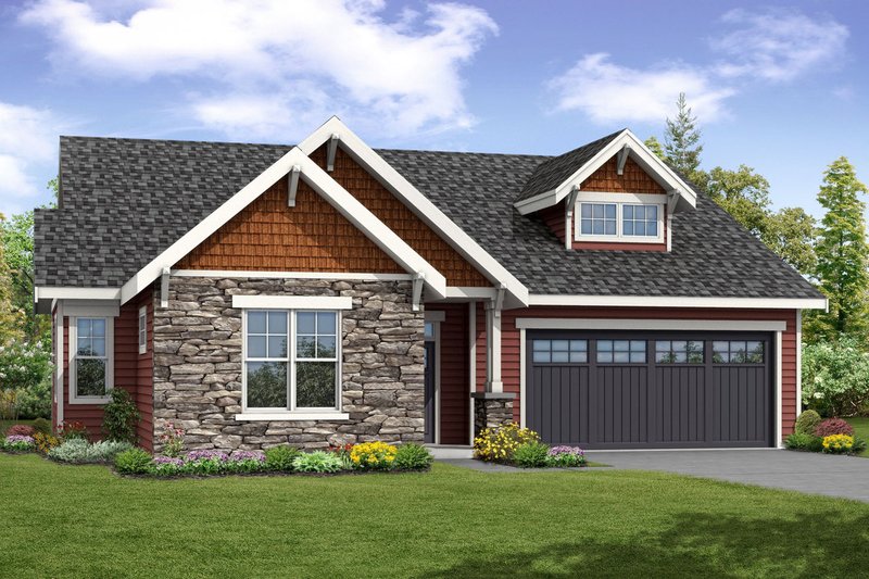 House Plan Design - Craftsman Exterior - Front Elevation Plan #124-1056