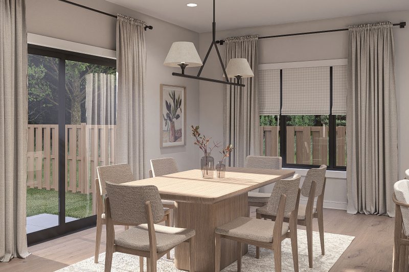 House Blueprint - Interior - Dining Room for Traditional House Plan #455-775 - 4 bed, 3.5 bath