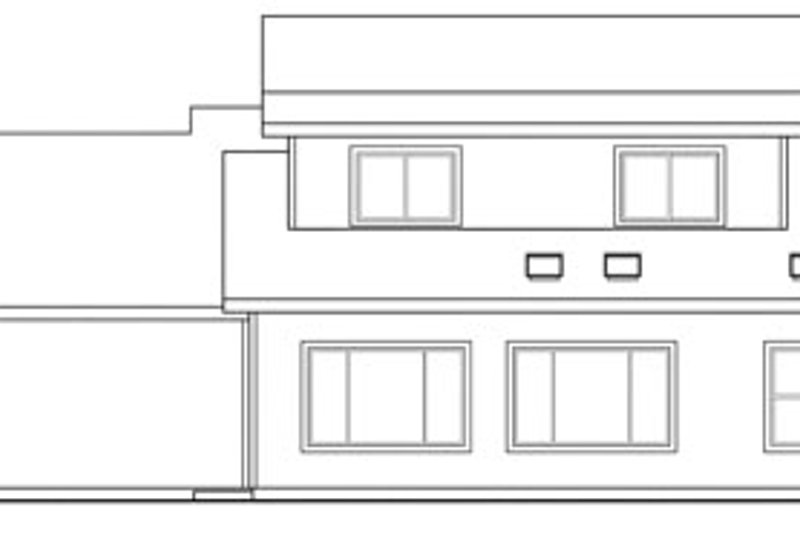 Home Plan - Exterior - Rear Elevation for Farmhouse House Plan #124-321 - 3 bed, 2.5 bath
