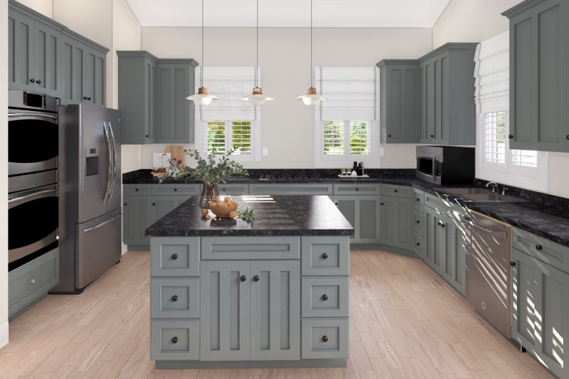 Architectural House Design - Interior - Kitchen for Ranch House Plan #1060-369 - 3 bed, 2 bath