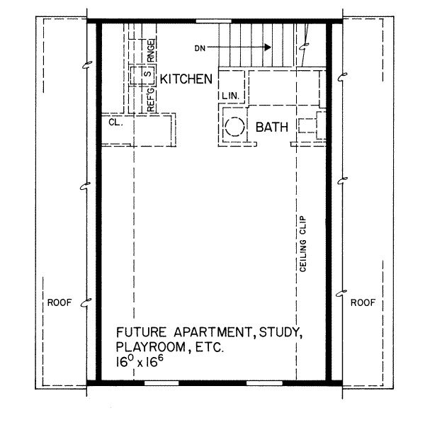 House Blueprint - Country Floor Plan - Upper Floor Plan #72-235