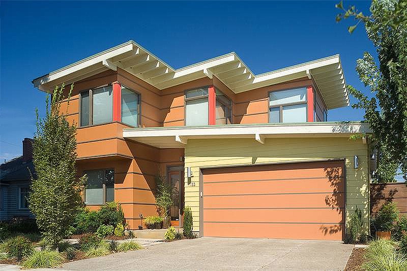 Home Plan - Front View - 1900 square foot Modern Home