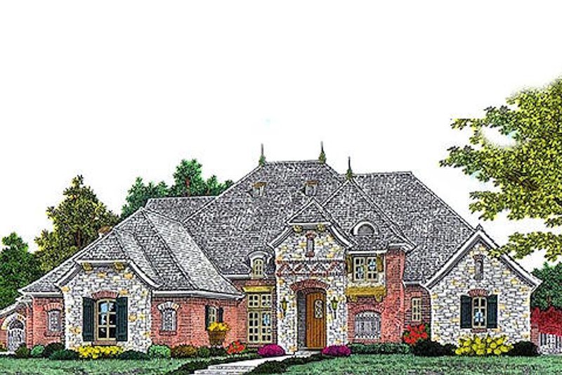 Home Plan - European Exterior - Front Elevation Plan #310-961