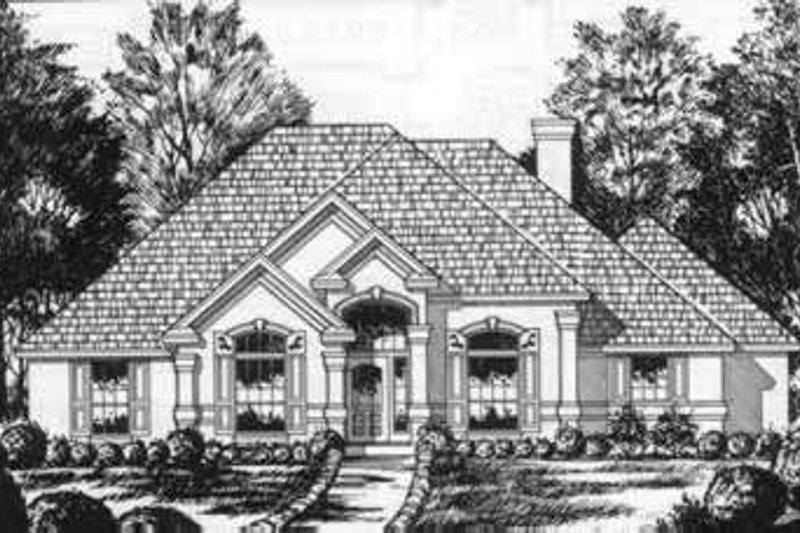House Plan Design - European Exterior - Front Elevation Plan #40-353