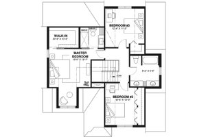 Floor Plan - Upper Floor for Farmhouse House Plan #23-2793 - 3 bed, 2.5 bath