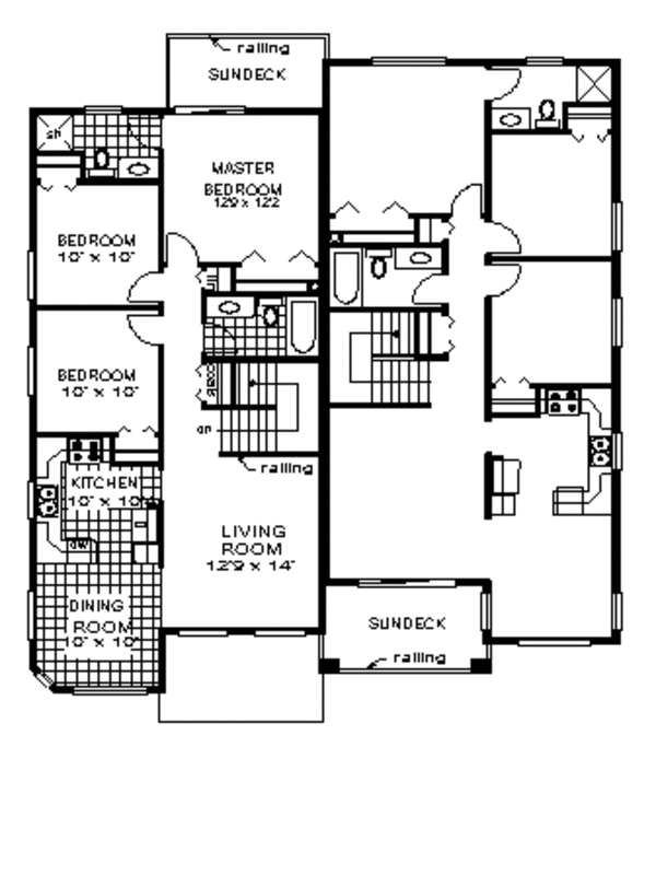 European Floor Plan - Main Floor Plan #18-246