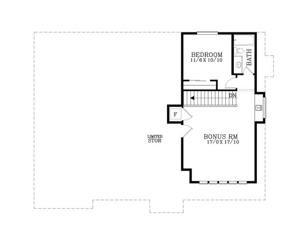 European Floor Plan - Upper Floor Plan #53-622